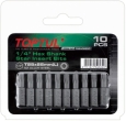 Бита для шуруповерта Torx T25 25 мм TOPTUL 10 штук (FSEA0825G)