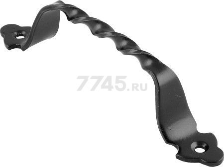 Ручка дверная скоба 80 мм STARFIX витая черный матовый (SMP-97392-1)