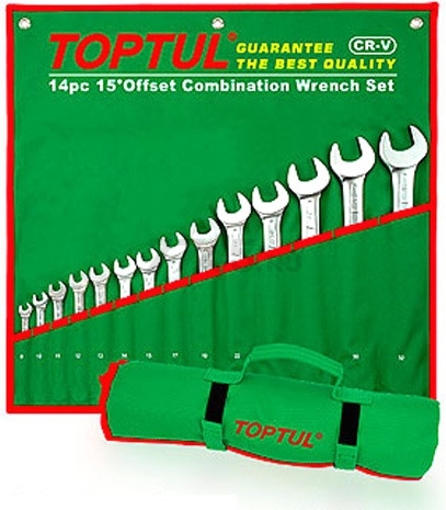 Набор ключей комбинированных 1/4" - 1-1/4" 16 шт TOPTUL (GBAA1604)