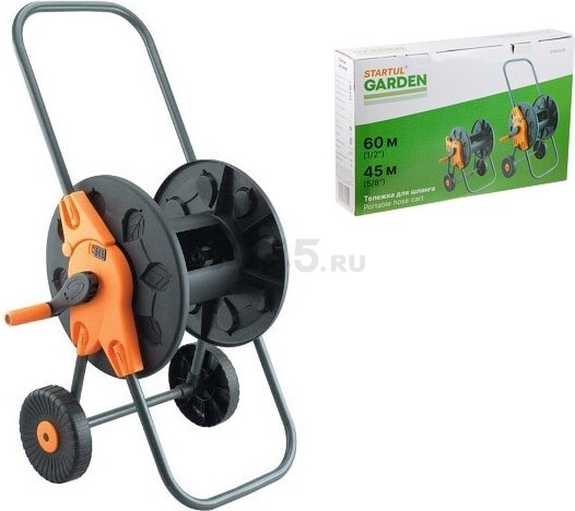 Тележка для шланга STARTUL Garden 1/2"/60 м (ST6015-01) - Фото 7