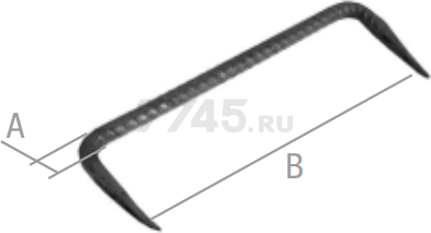 Скоба строительная 10х200 мм STARFIX (SMP-64836-1) - Фото 2