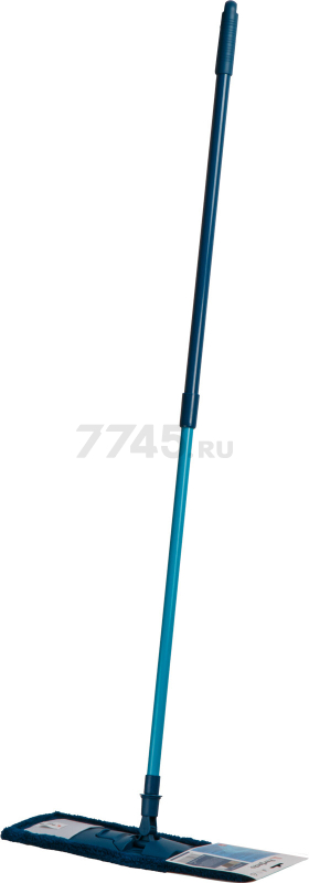 Швабра для пола PERFECTO LINEA Румба с насадкой из микрофибры синяя (43-391011) - Фото 10