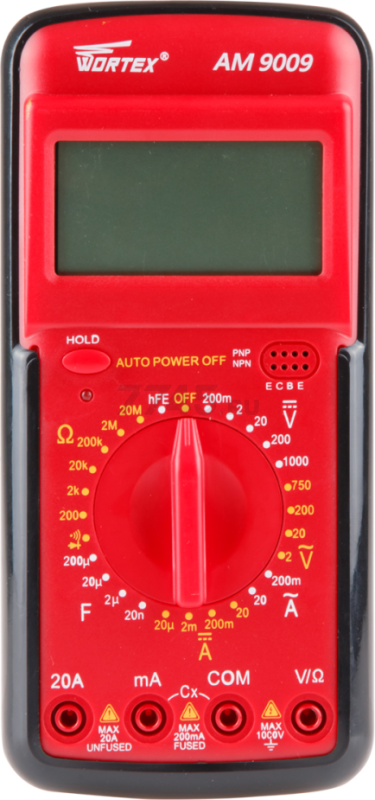 Мультиметр цифровой WORTEX AM 9009 (AM9009000014) - Фото 2