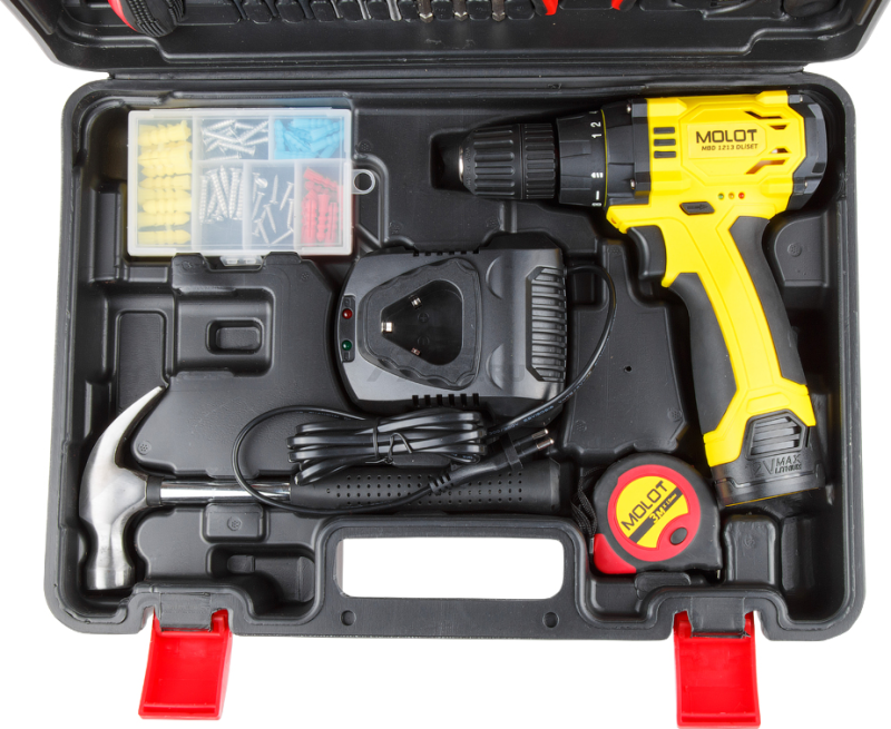 Дрель-шуруповерт аккумуляторная MOLOT MBD 1213 DLi SET (MBD1213DLiSET42621) - Фото 5