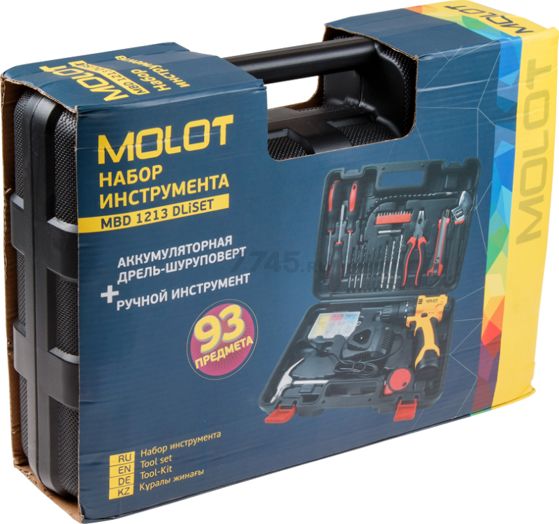 Дрель-шуруповерт аккумуляторная MOLOT MBD 1213 DLi SET (MBD1213DLiSET42621) - Фото 7