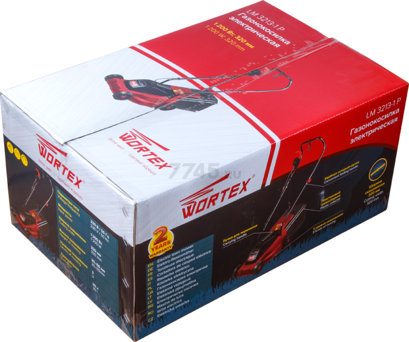 Газонокосилка электрическая WORTEX LM 3213-1 P (LM32131P0019) - Фото 7