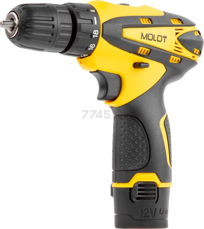 Дрель-шуруповерт аккумуляторная MOLOT MBD 1215 DLI (MBD1215DLI0013) - Фото 2