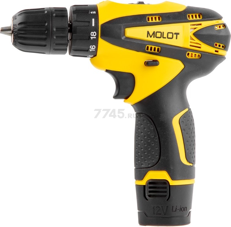Дрель-шуруповерт аккумуляторная MOLOT MBD 1215 DLI (MBD1215DLI0013) - Фото 3