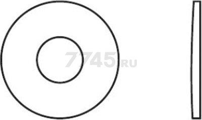 Шайба плоская увеличенная М3 цинк DIN 9021 STARFIX 100 штук (SMZ1-22761-100) - Фото 2