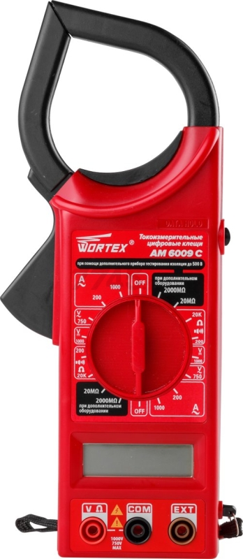 Клещи токоизмерительные WORTEX AM 6009 C (AM6009C00014) - Фото 2