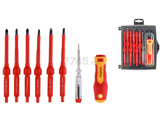 Набор отверток диэлектрических 8 предметов STARTUL Master (ST3051-8)