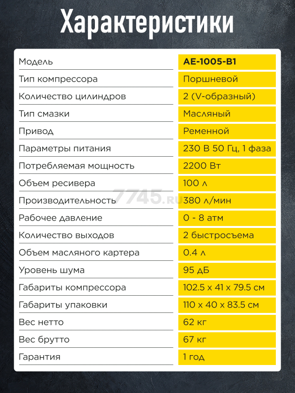 Компрессор ECO AE-1005-B1 - Фото 10