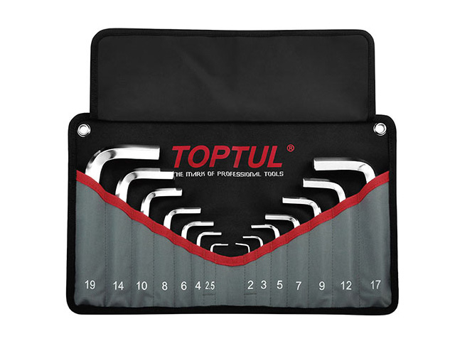 Набор ключей шестигранных 2-19 мм 14 предметов TOPTUL (GPAQ1401)