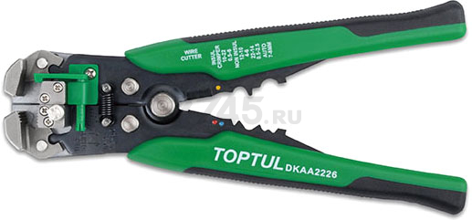 Клещи для снятия изоляции и обжимки клемм 205 мм TOPTUL (DKAA2226)
