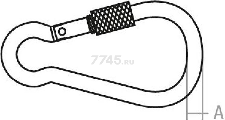 Карабин с фиксатором М9 DIN 5299 D STARFIX (SM-53197-1) - Фото 2