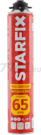 Пена монтажная STARFIX Foam Pro 65 850 мл (SM-87465-1) - Фото 2
