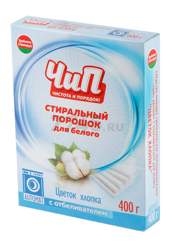 Стиральный порошок автомат ЧИП Цветок хлопка 0,4 кг (415-321)