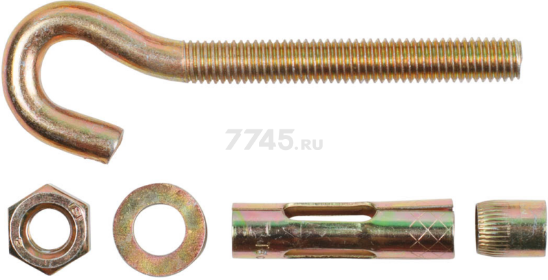 Анкер с крюком М6х8х45 мм STARFIX (SMP-95677-1) - Фото 2