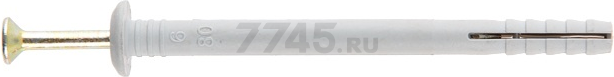 Дюбель-гвоздь 6х80 мм полипропилен гриб STARFIX 5 кг (SMV2-82238-5)