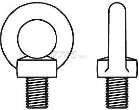 Рым-болт М8 DIN 580 STARFIX (SMP-45773-1) - Фото 3