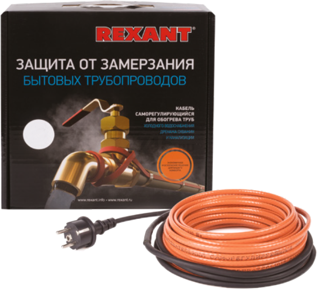 Кабель греющий саморегулирующийся REXANT Eco Line 10HTM2-CT 2 м 20 Вт (51-0601)