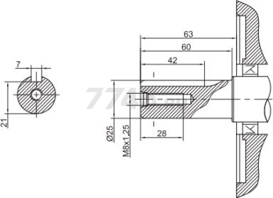 Двигатель бензиновый ASILAK SL-188F-D25 - Фото 5