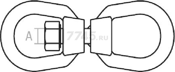 Вертлюг кольцо-кольцо М13 STARFIX (SMP-76561-1) - Фото 2