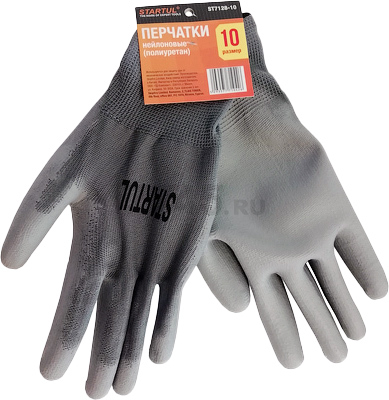 Перчатки нейлоновые с полиуретановым неполным покрытием STARTUL размер 8 (ST7128-8)