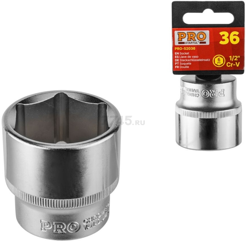 Головка 1/2" 30 мм 6 граней PRO STARTUL (PRO-52030)