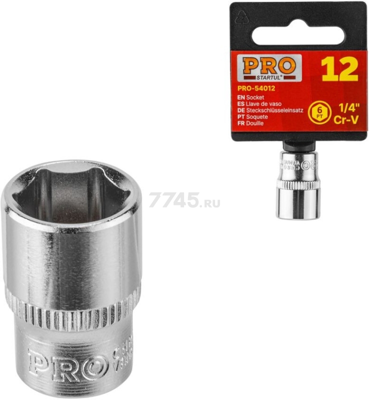 Головка 1/4" 10 мм 6 граней PRO STARTUL (PRO-54010)