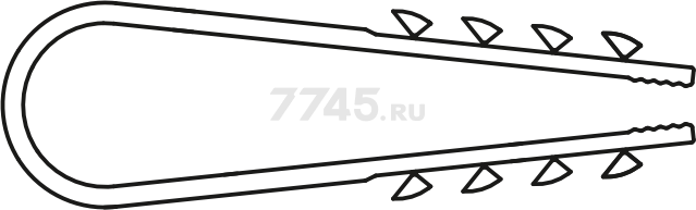 Дюбель-хомут для круглого кабеля 11х18 мм белый STARFIX 50 штук (SMP2-12283-50) - Фото 2
