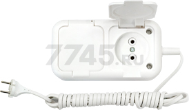 Удлинитель 3,5 м 2 розетки 1,5 кВт BYLECTRICA У6-222 (У6-222 3,5м)