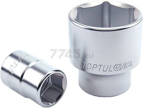 Головка 3/4" 42 мм 6 граней TOPTUL (BAEA2442)