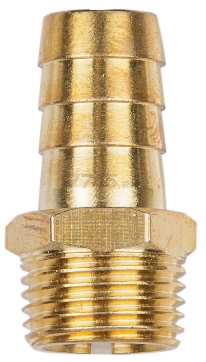 Переходник наружная резьба G1/2-елочка 16 мм ECO латунь (AB-MT12/E16)