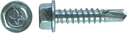 Саморез для фасадных систем 4,8х19 мм цинк DIN 7504-K STARFIX 150 штук (SMP2-72604-150) - Фото 2