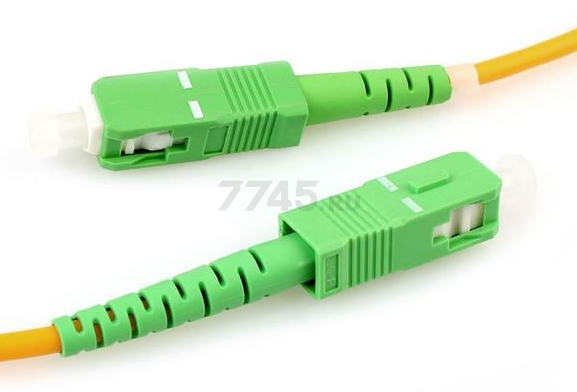 Патч-корд оптический REXANT (SM) 9/125 (OS2) SC/APC-SC/APC Simplex LSZH 10 м (50-2026)