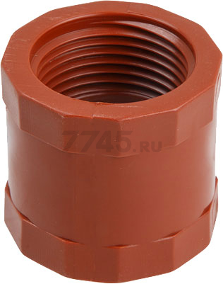Муфта ПП 1/2" с внутренней резьбой коричневая AV ENGINEERING (AVE159012)