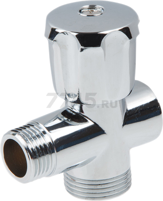 Кран вентильный 1/2"х3/4" для стиральной машины трехпроходной хром AV ENGINEERING (AVE255123412)