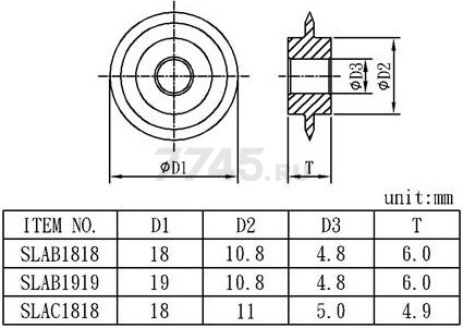 Режущий элемент 18 мм для TOPTUL SEAC0828 (SLAB1818) - Фото 2