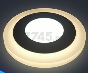 Светильник встраиваемый светодиодный 3+2 Вт 4000K TRUENERGY Color Круг с желтой подсветкой (10221) - Фото 6