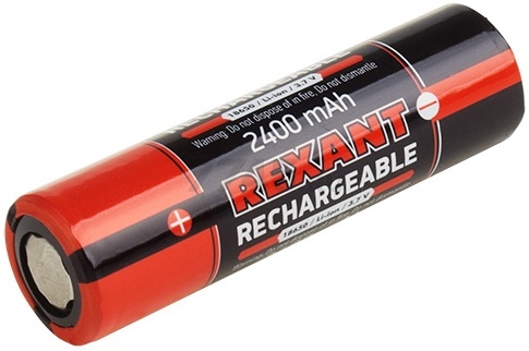 Аккумулятор 18650 REXANT 3,7 V 2400 mAh литий-ионный 2 штуки (30-2010-05) - Фото 2