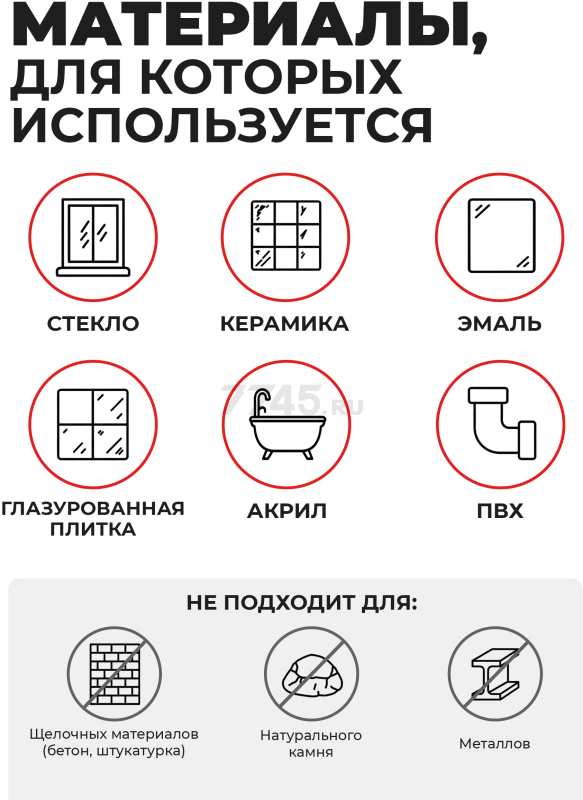 Герметик силиконовый STARFIX Sanitary Silicone бесцветный 300 мл (SM-57867) - Фото 3