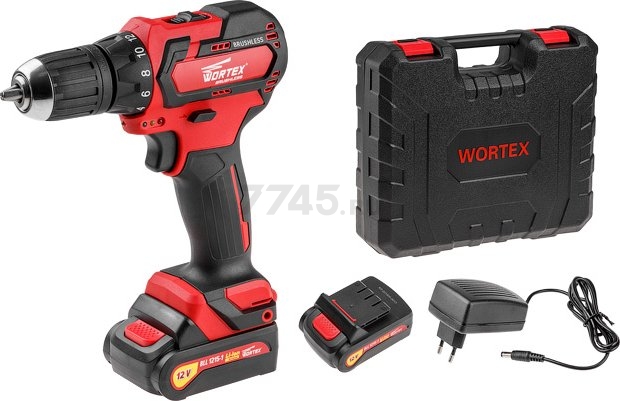 Дрель-шуруповерт аккумуляторная WORTEX BD 1215-1 DLi (BLD12151DLi0029)