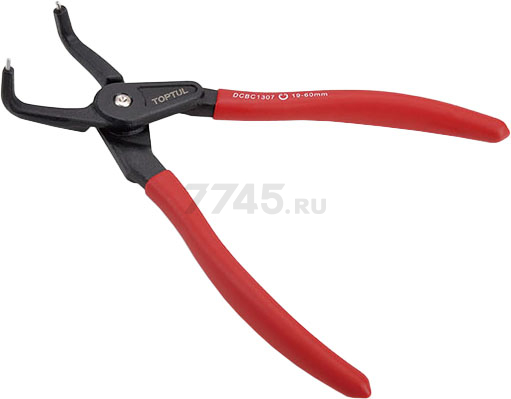 Съемник стопорных колец 180 мм 90° внутренний TOPTUL (DCBC1307)