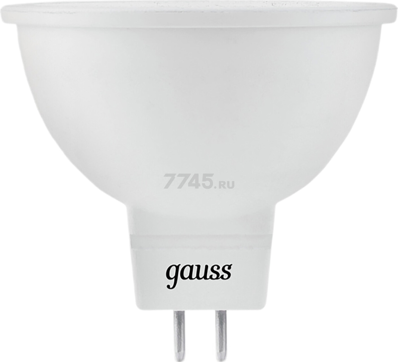 Лампа светодиодная GU5.3 GAUSS Black MR16 7 Вт 3000K (101505107)