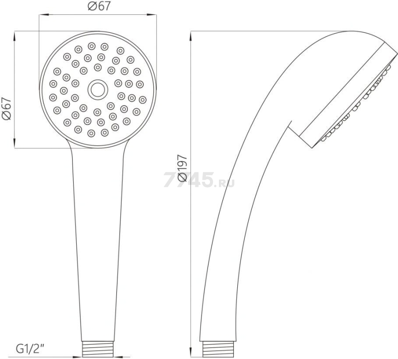 Душевой гарнитур AV ENGINEERING AVSSS-028 - Фото 7