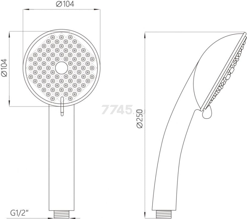 Душевой гарнитур AV ENGINEERING AVSSS-030 - Фото 7
