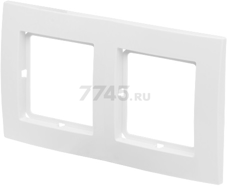 Рамка двухместная ЮПИТЕР Стандарт белая (JP7422-06)