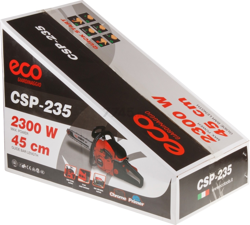 Бензопила ECO CSP-235 - Фото 16