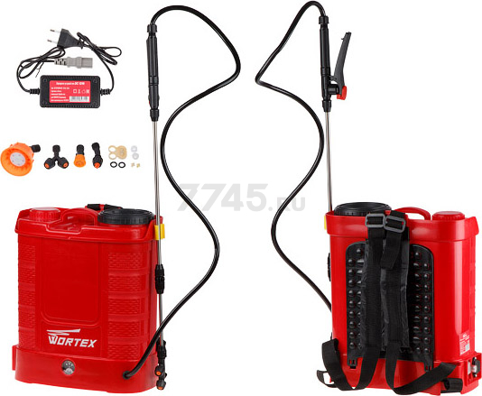 Опрыскиватель ранцевый аккумуляторный 12 л WORTEX KS 1240 Li SET (KS1240Li0029) - Фото 6